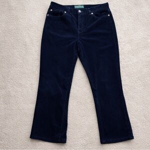Ralph Lauren Dark Navy Corduroy Pants - Size 10